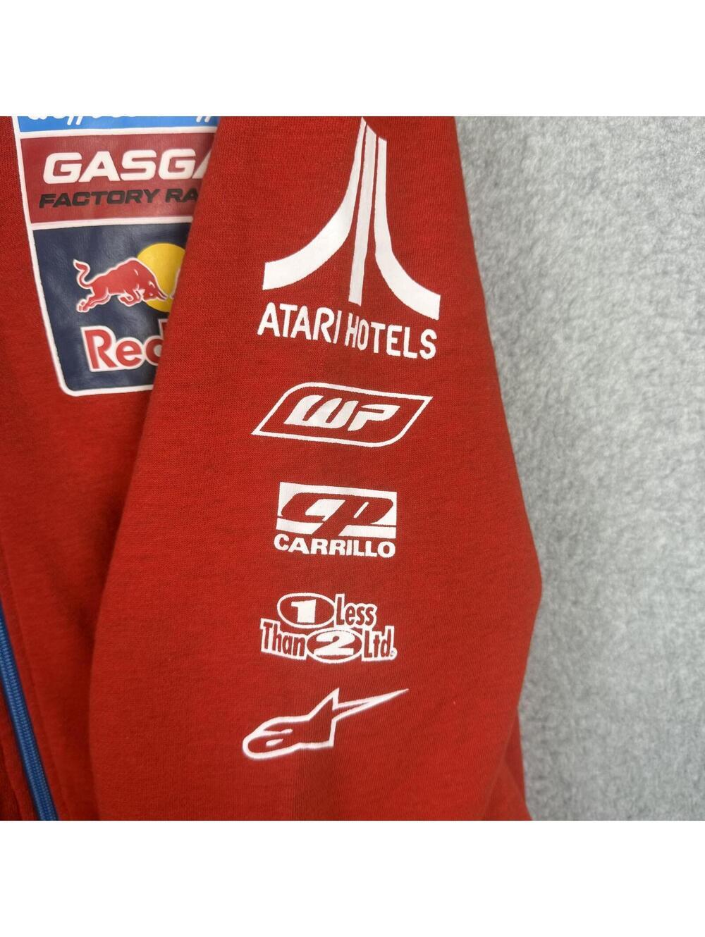 Troy Lee Designs TLD Gas Gas Redbull Red Full Zip Racing Jacket Hooded Men's L - Picture 5 of 12